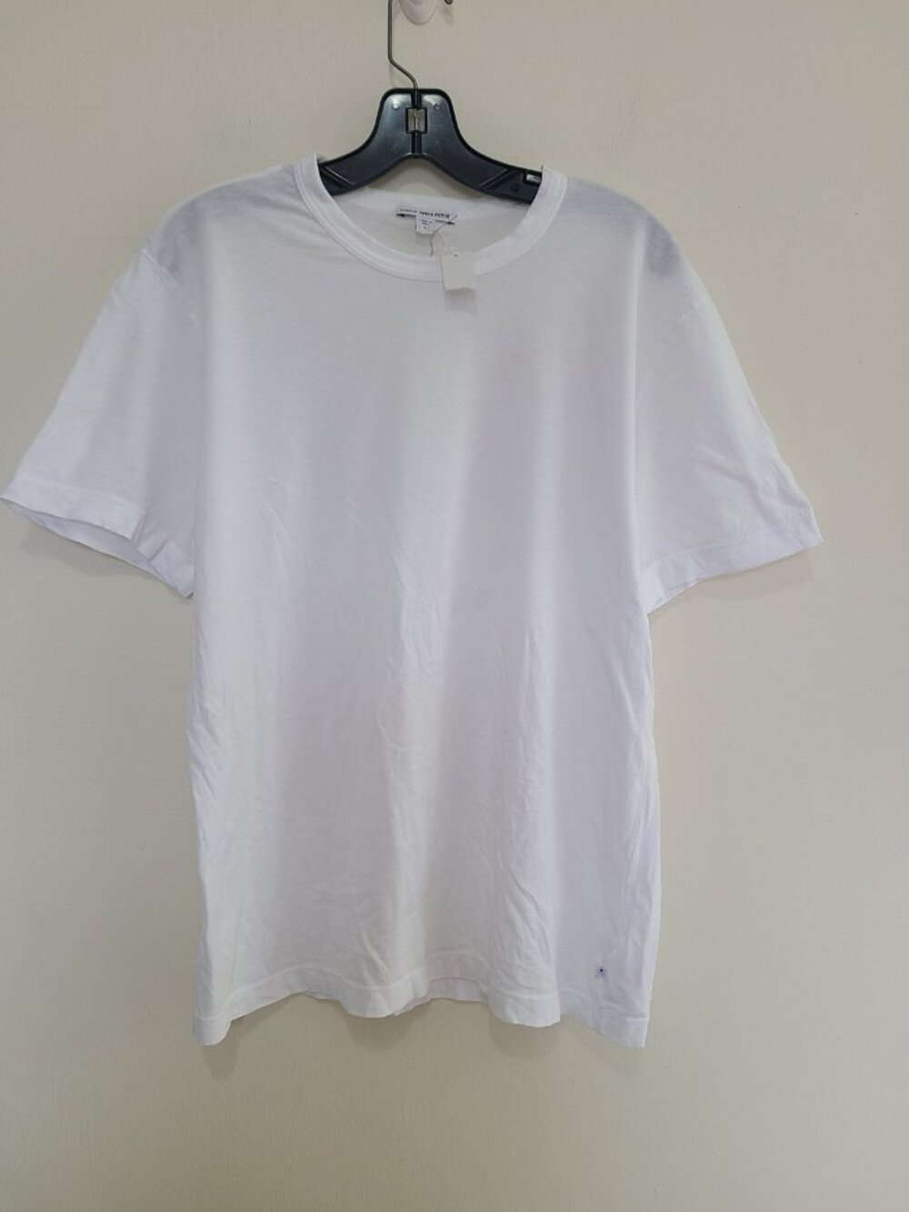 NWT James Perse Standard T Shirt Mens 2 White Crew Neck Tee Made In USA
